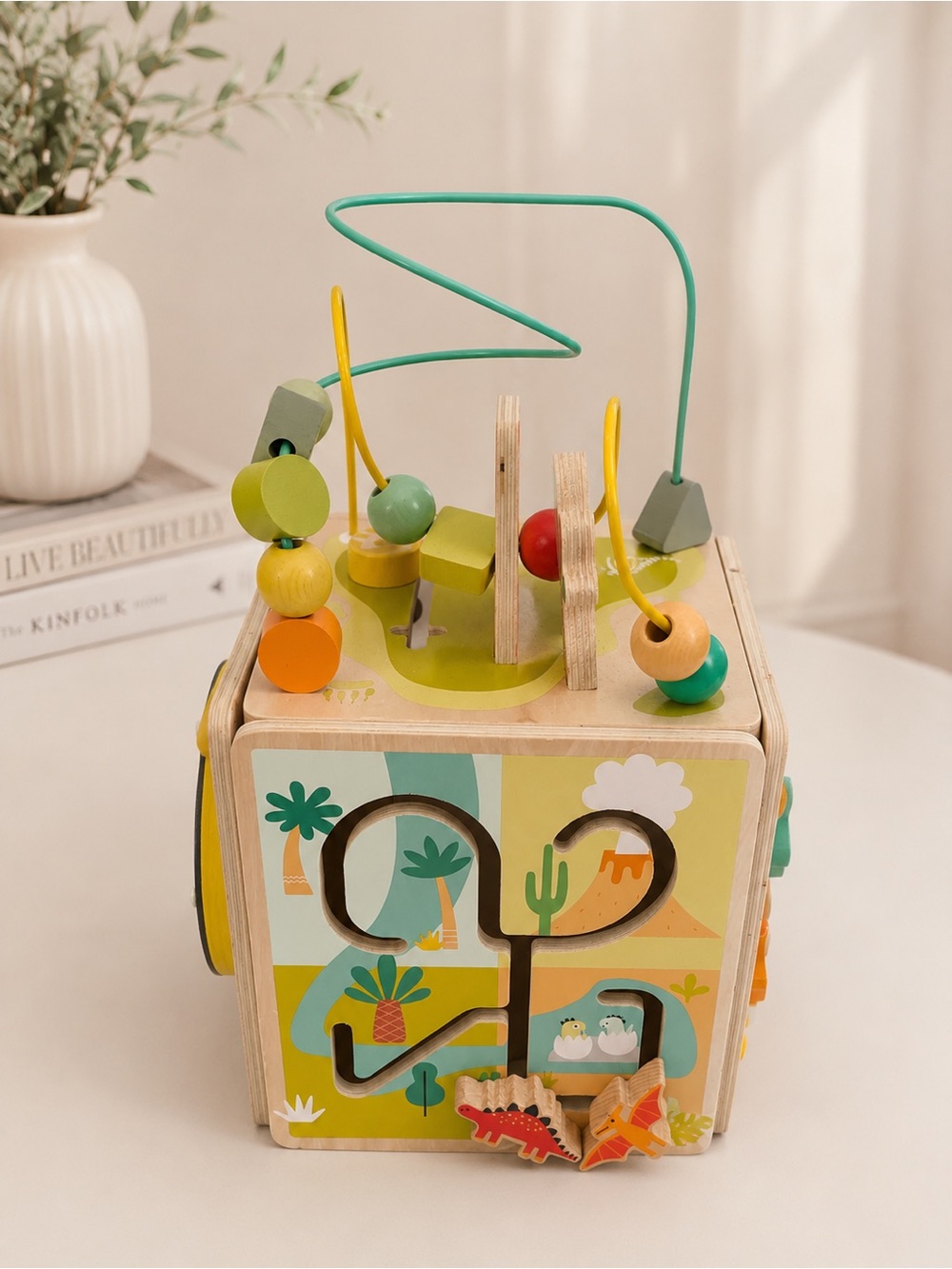 activity cube - gigglescape - wood & metal